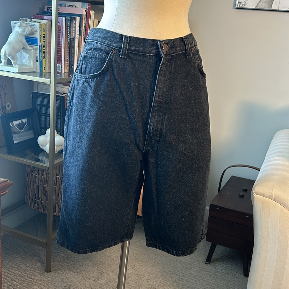 Vintage 90’s Black Denim Shorts